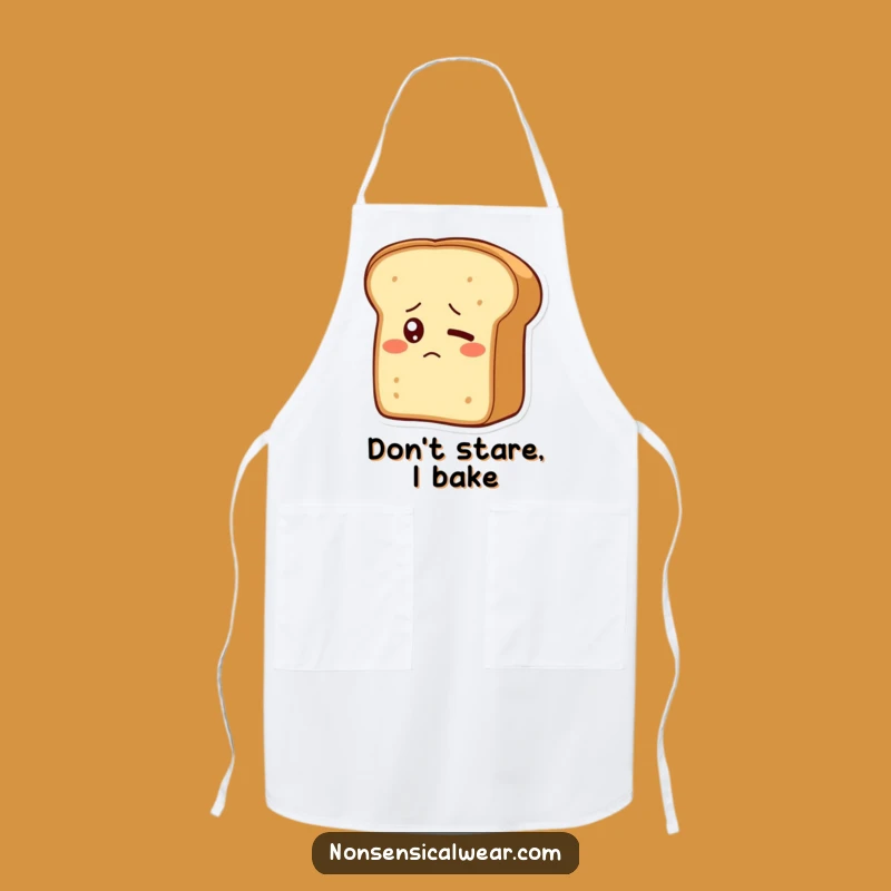 Funny Bewildered Bread Loaf Apron - Hilarious Kitchen Wear for Bakers