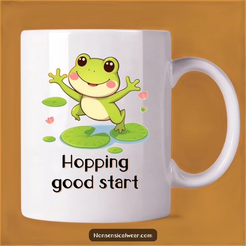 Funny Frog Mug: Hoppy Times and Hilarious Pond Adventures