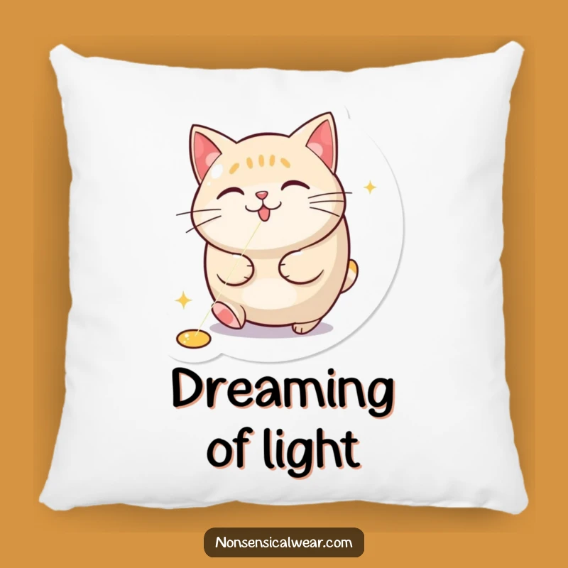 Funny Cat Laser Chase Pillow: Comfy and Hilarious Accent