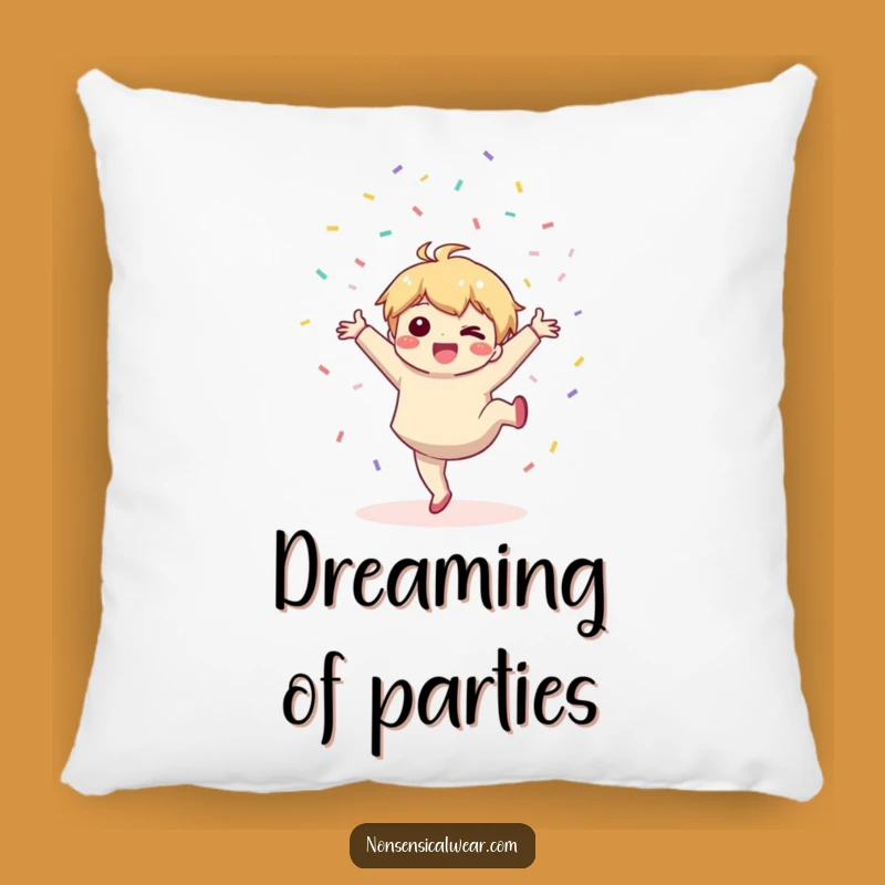 Comfy Funny Kawaii Party Pillow: Soft Celebration Comfort!