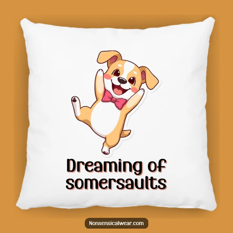 Funny Dog Somersault Pillow - Cozy Comfort Meets Playful Pup Energy