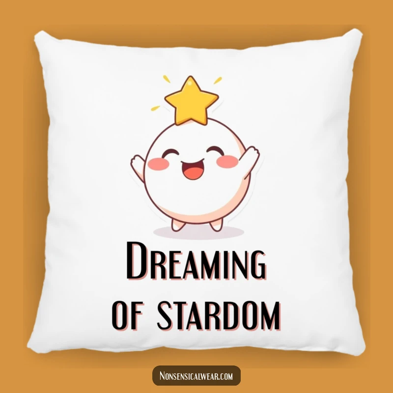 Funny Star Bouncing Round Character Pillow - Cozy Comfort with Cosmic Charm