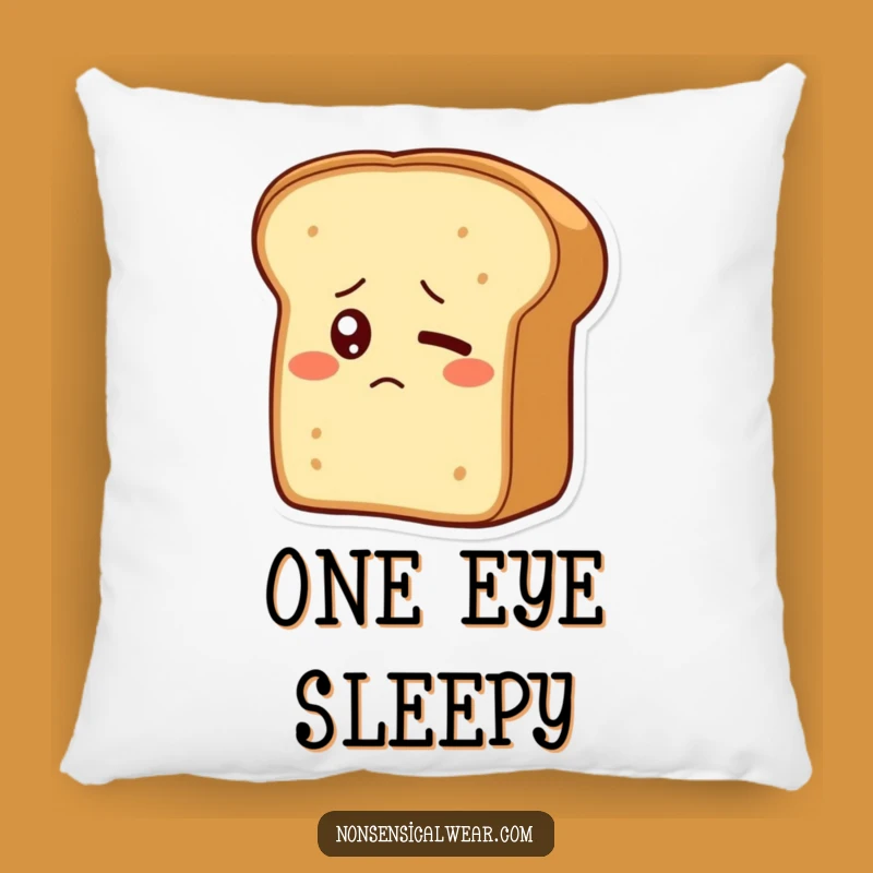 Funny Bewildered Bread Loaf Pillow - Comfy & Amusing Home Decor