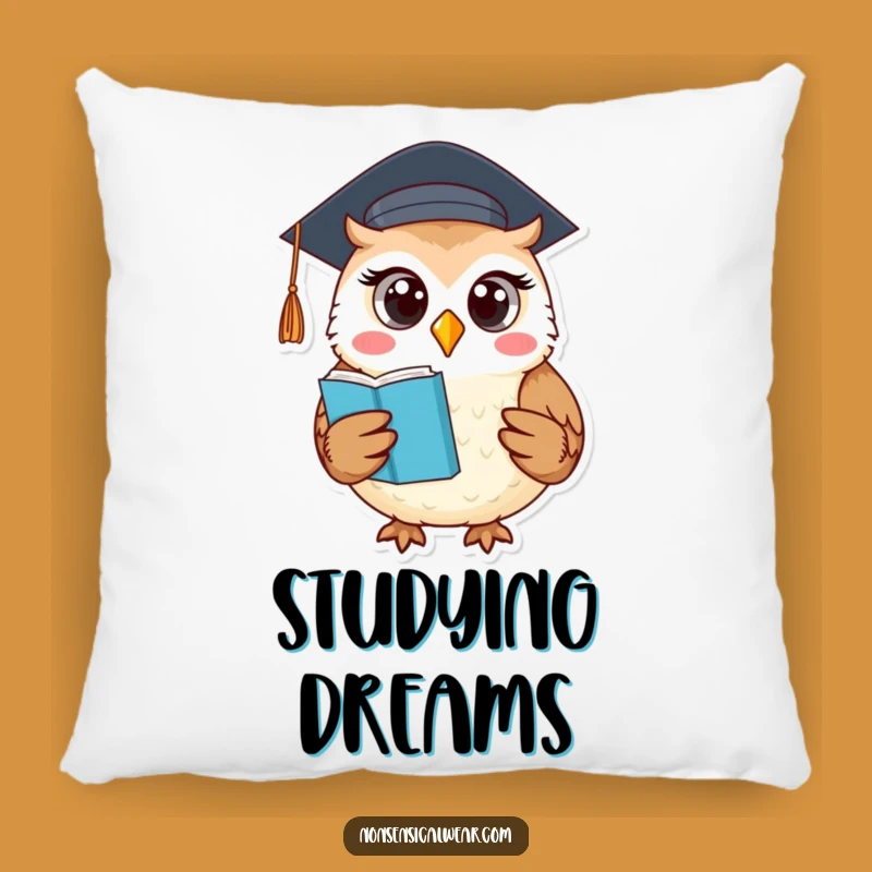 Funny Owl Pillow: Cozy Comfort for Your Study Nook