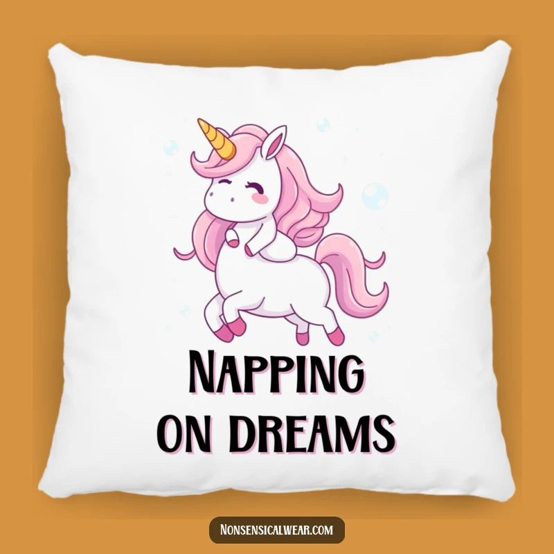 Funny Bubble Unicorn Pillow - Cozy Giggling Character's Comfort - Cozy Gift