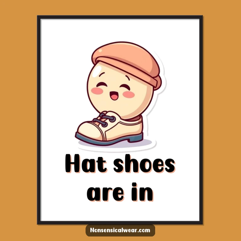 Funny Giggling Button Poster - Hilarious Wall Art for Button Lovers