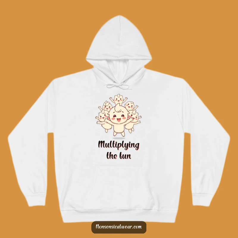 Funny Bouncing Copies Hoodie - Cozy Happy Character's Energy - Unique Gift