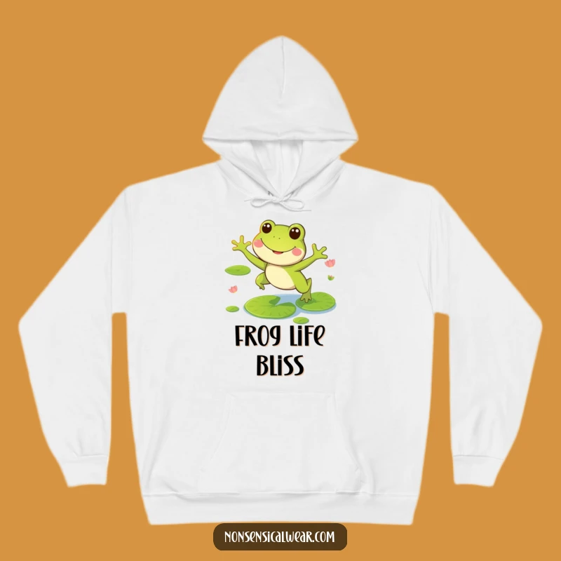 Funny Frog Hoodie: Cozy Comfort for Pond Adventures