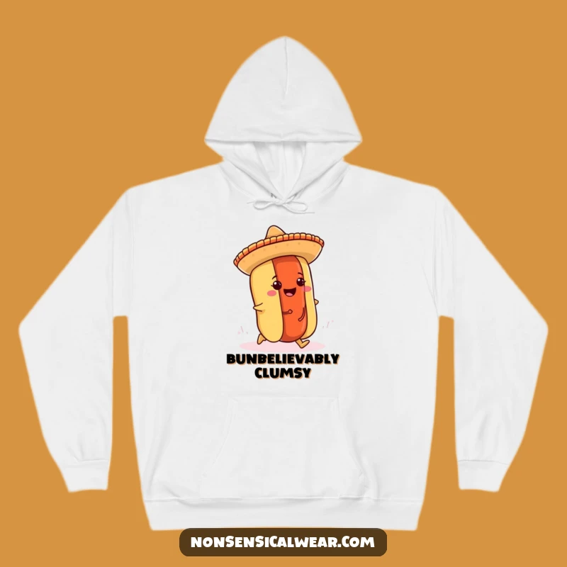 Funny Hot Dog Sombrero Hoodie - Cozy Fiesta Foodie Wear Gift