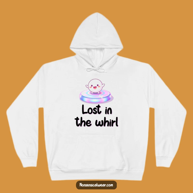 Funny Spinning Sphere Character Hoodie - Cozy Comfort and Dynamic Style