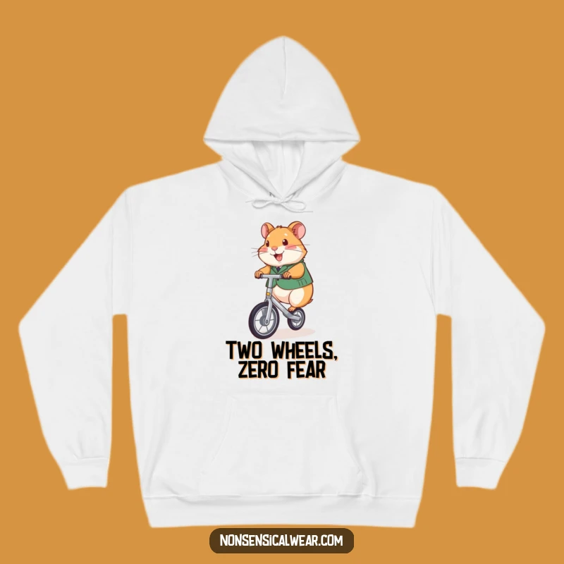Funny Hamster Unicyclist Hoodie: Cozy Up with This Hilarious Cyclist