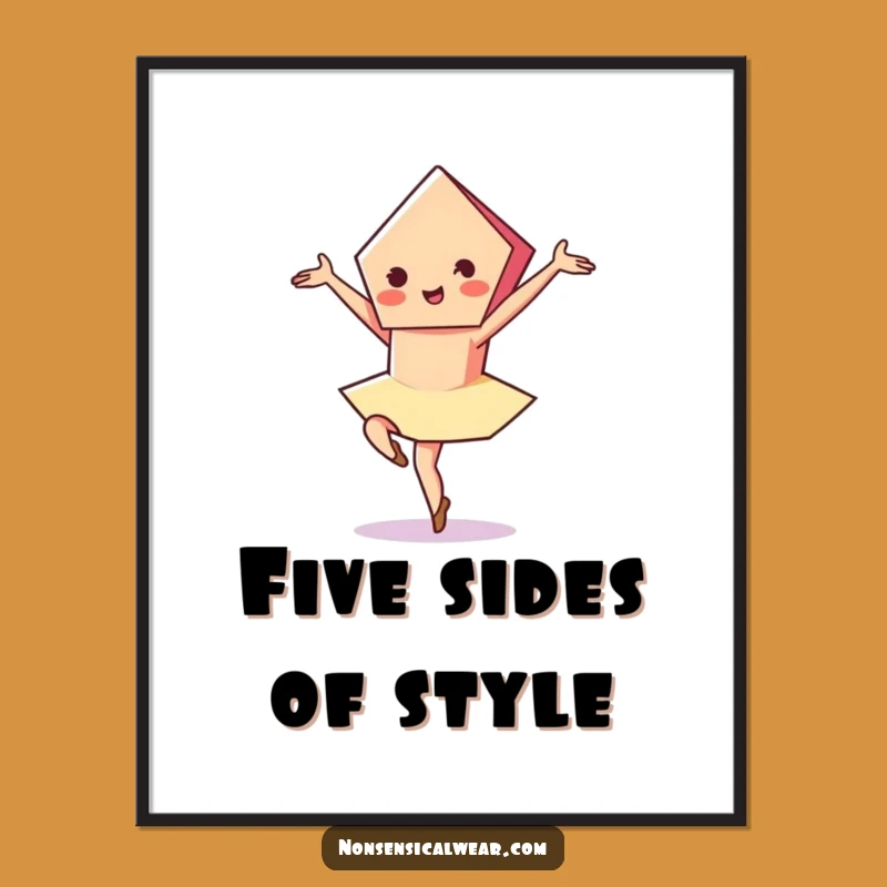 Free Printable Pentagon Wall Art: Elegant & Funny Downloadable Art for Chic Spaces
