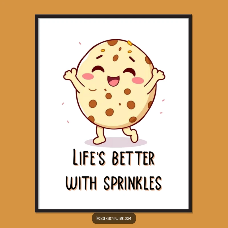 Free Printable Cookie Wall Art: Happy Dance Sprinkles for a Sweet Decor
