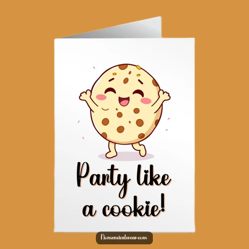 Free Printable Cookie Birthday Card: Happy Dance Sprinkles Design for a Sweet Celebration