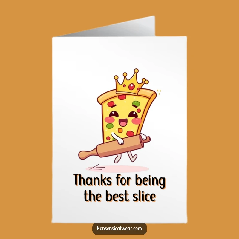Free Printable Thank You Card: Pizza Rider Thanks Funny Downloadable Gift