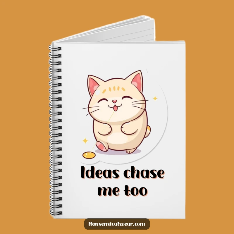 Funny Cat Laser Chase Notebook: Jot Down Laughs and Ideas