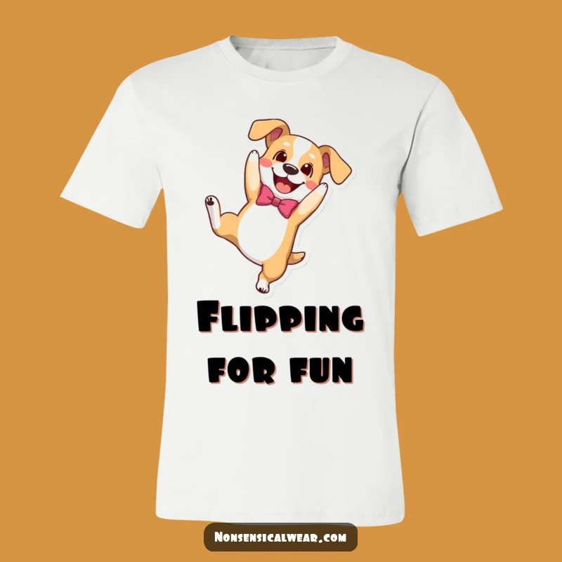 Funny Dog Somersault T-Shirt - Playful Pup Style and Hilarious Canine Fun