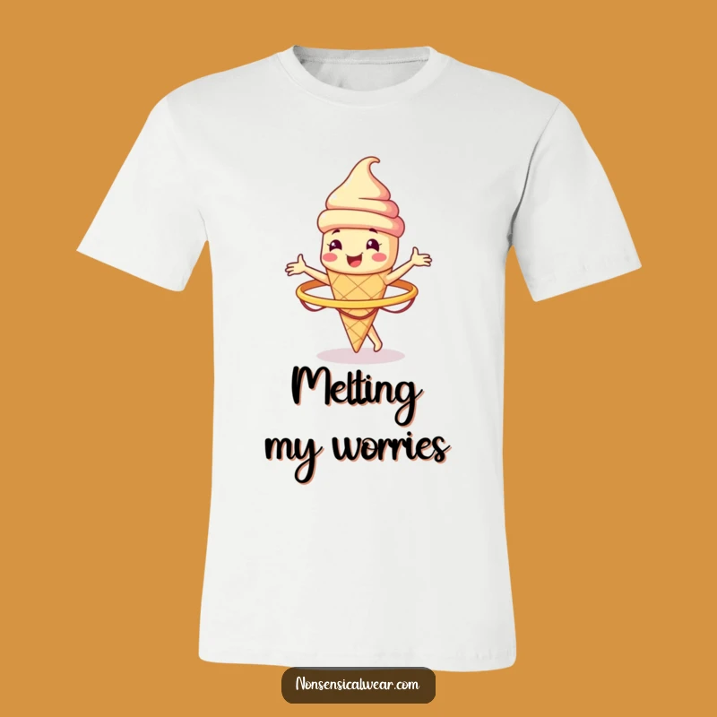 Funny Ice Cream Cone Hula Hoop T-Shirt - Spin Your Style Gift