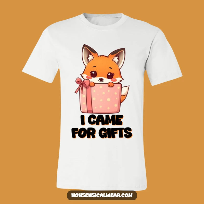 Funny Kawaii Fox Gift Tee - Adorable Surprise Apparel for Fox Fans!