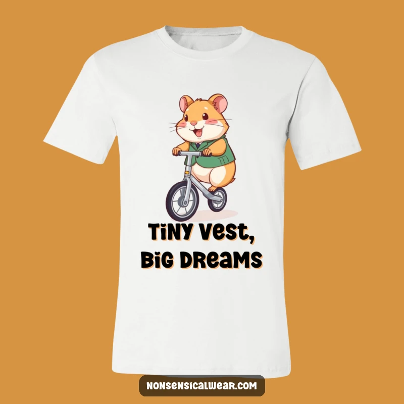 Funny Hamster Unicyclist T-Shirt: Wear Your Joyful Ride, Perfect Gift