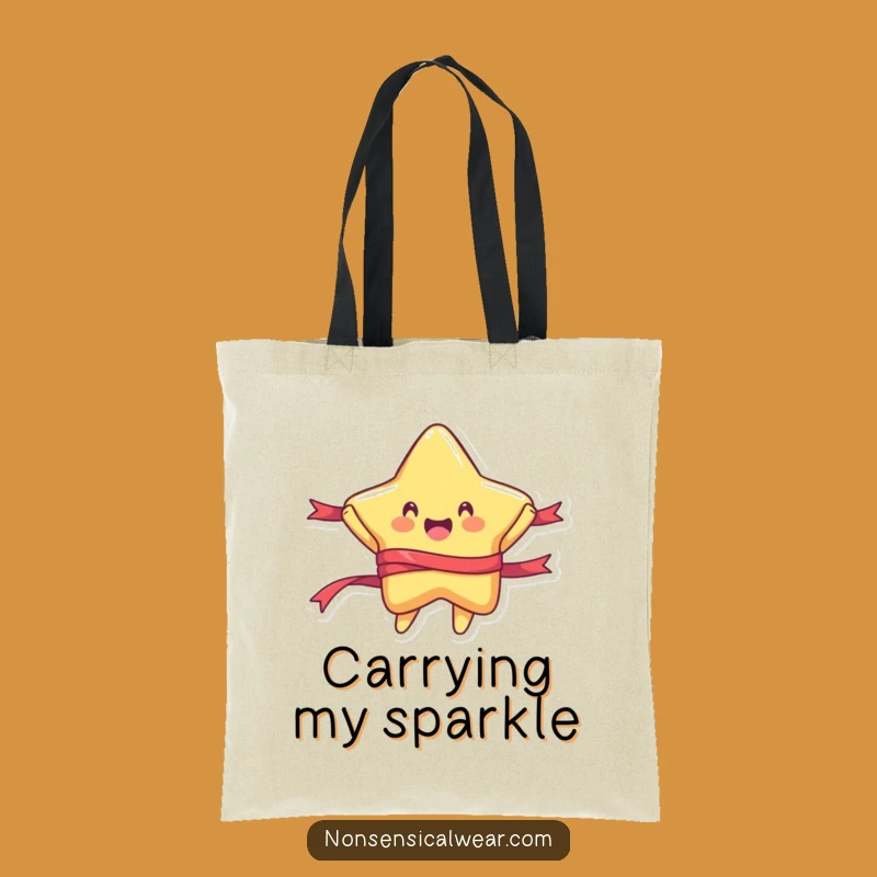 Funny Jumping Star Tote Bag: Carry Your Essentials with This Hilarious Accessory